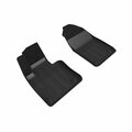 3D Maxpider Elegant Hybrid 1st Row Floor Liners for 2018-2021 Volvo XC60 - Black SLVV02514709